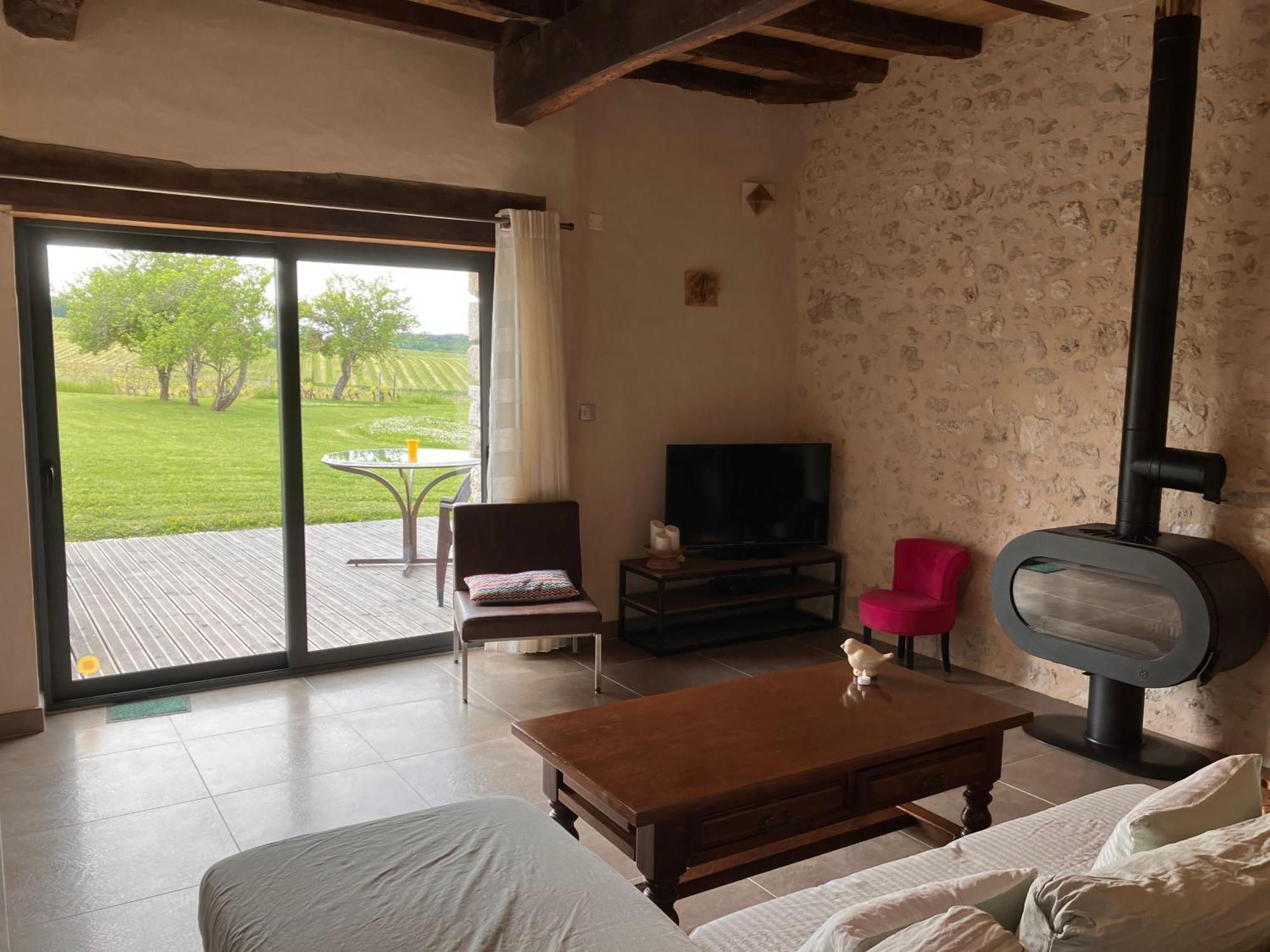 Perigourdine Avec Spa Et Vue Pomport Εξωτερικό φωτογραφία