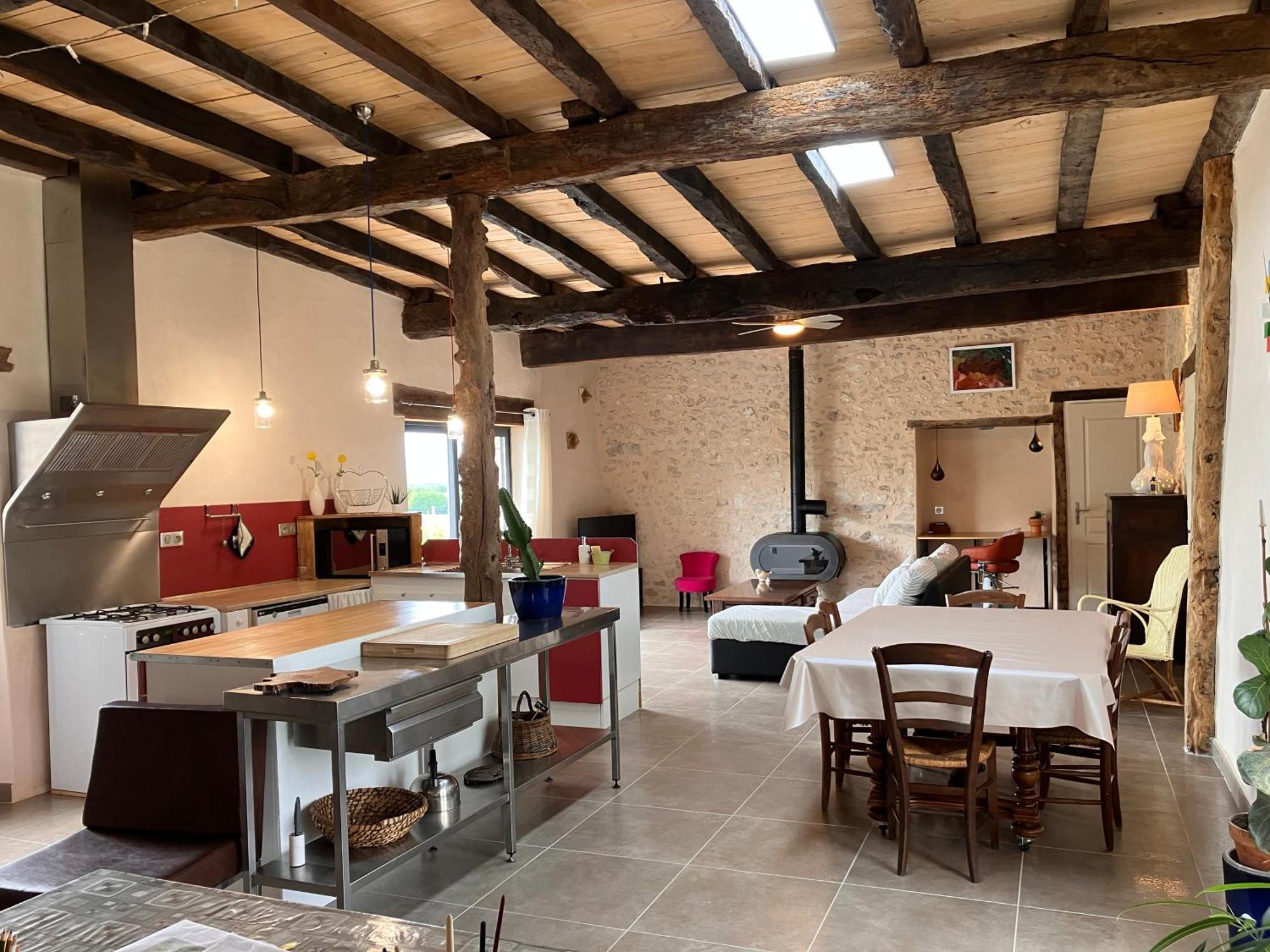 Perigourdine Avec Spa Et Vue Pomport Εξωτερικό φωτογραφία